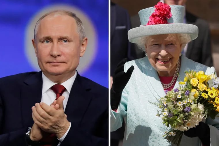President Trump said there's no real difference between taking intel on political opponents from Russia, headed by Vladimir Putin, and meeting with Queen Elizabeth.