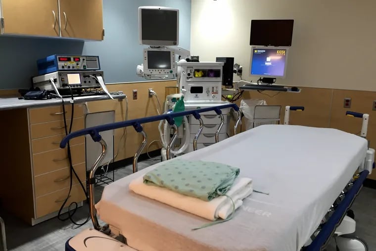 An ECT hospital room.
