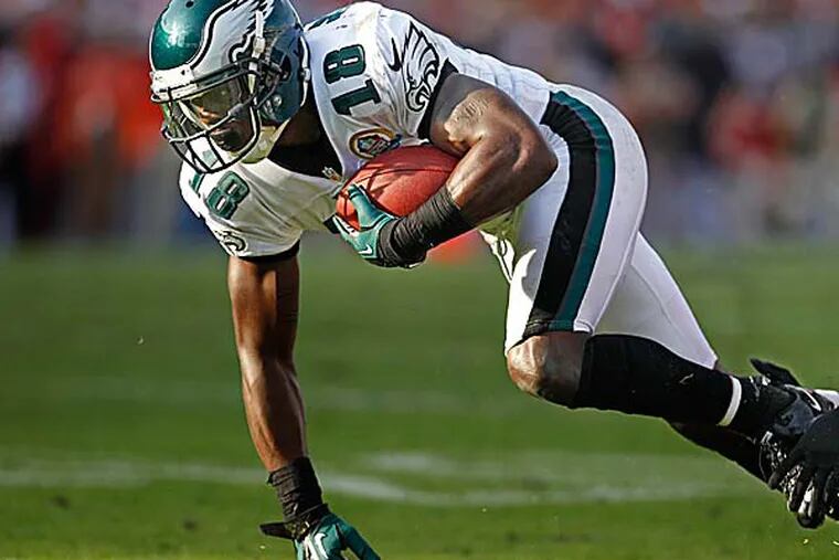 Eagles wide receiver Jeremy Maclin caught nine passes for 104 yards in the win. (Ron Cortes/Staff Photographer)