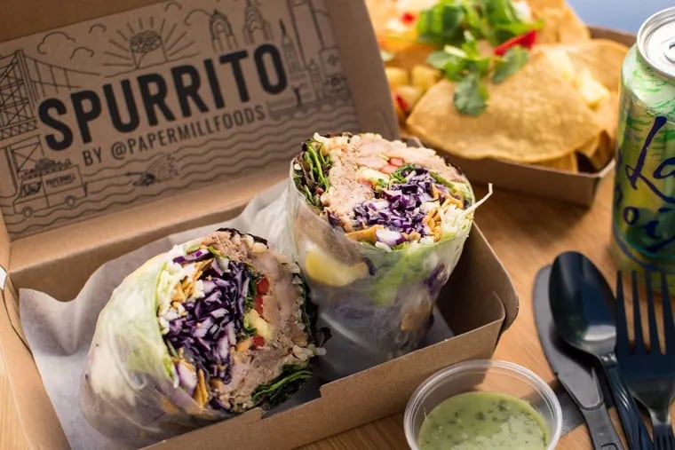 The Spurrito is the signature product from PaperMill Foods, opening at Franklin's Table.