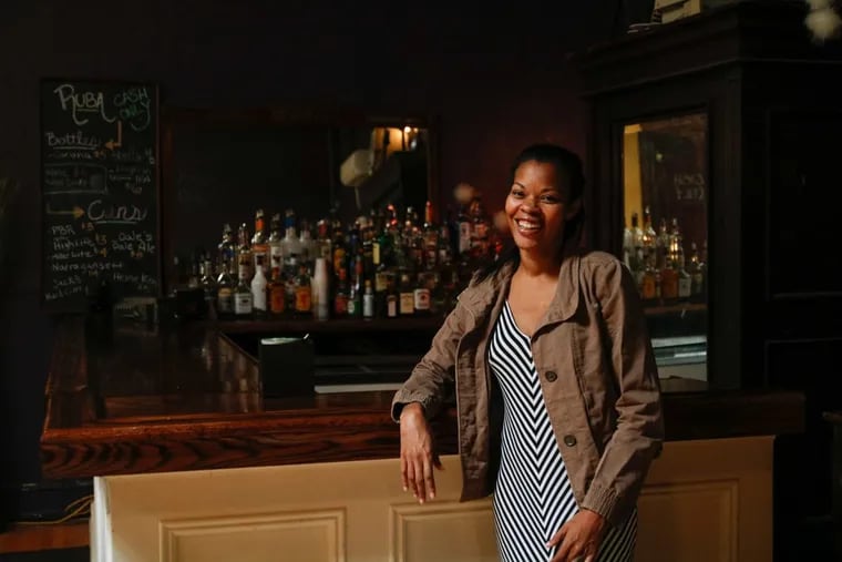 Barbie Marshall in the upstairs bar of RUBA Club on Green Street, where she is chef.