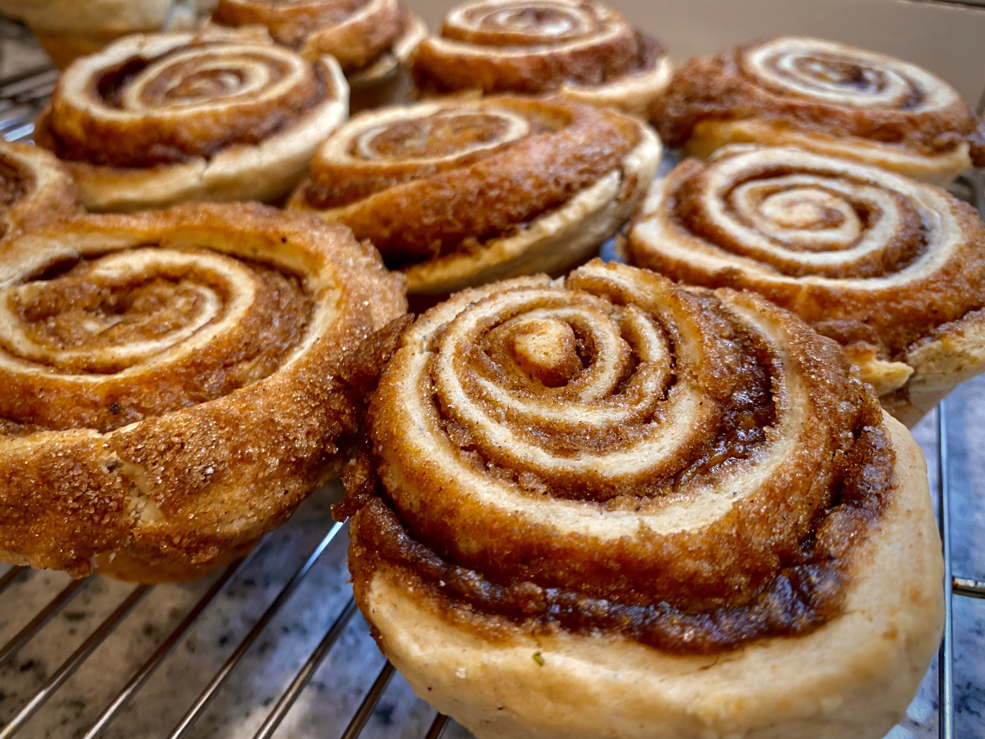Our attempt at cinnamon buns from Claire Ptak’s ‘Violet Bakery Cookbook.’