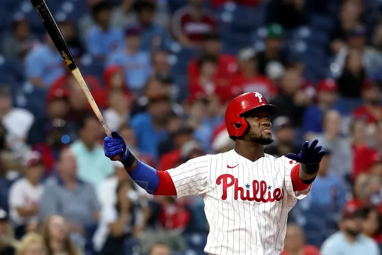 The Phillies' Odúbel Herrera is batting .325 in August with a .376 on-base percentage in 86 plate appearances.