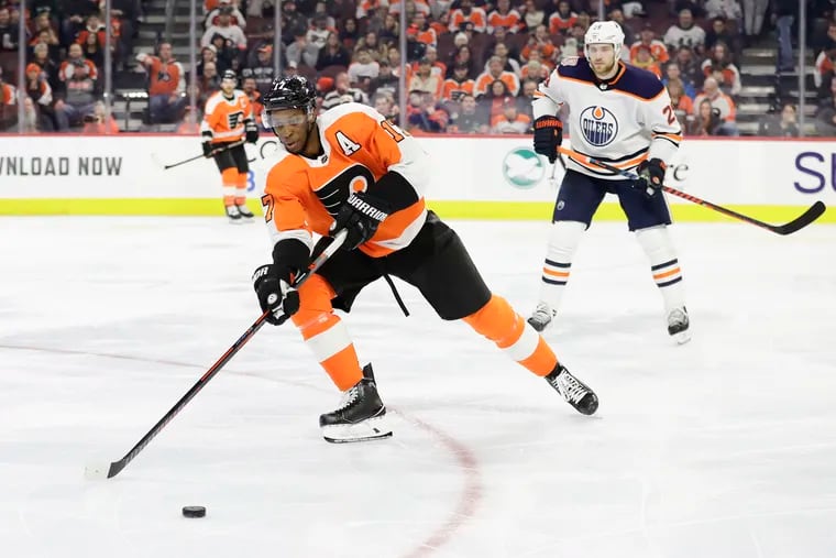 Right winger Wayne Simmonds has been a part of the Flyers' awakened power play.