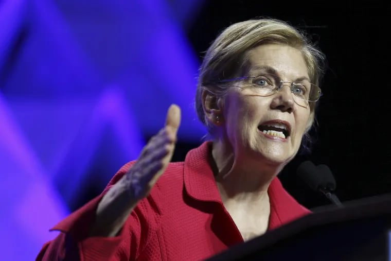 Sen. Elizabeth Warren, D-Mass., has released results of a DNA test showing she has a Native American ancestor. She is shown here at the 2018 Massachusetts Democratic Party Convention in Worcester, Mass.