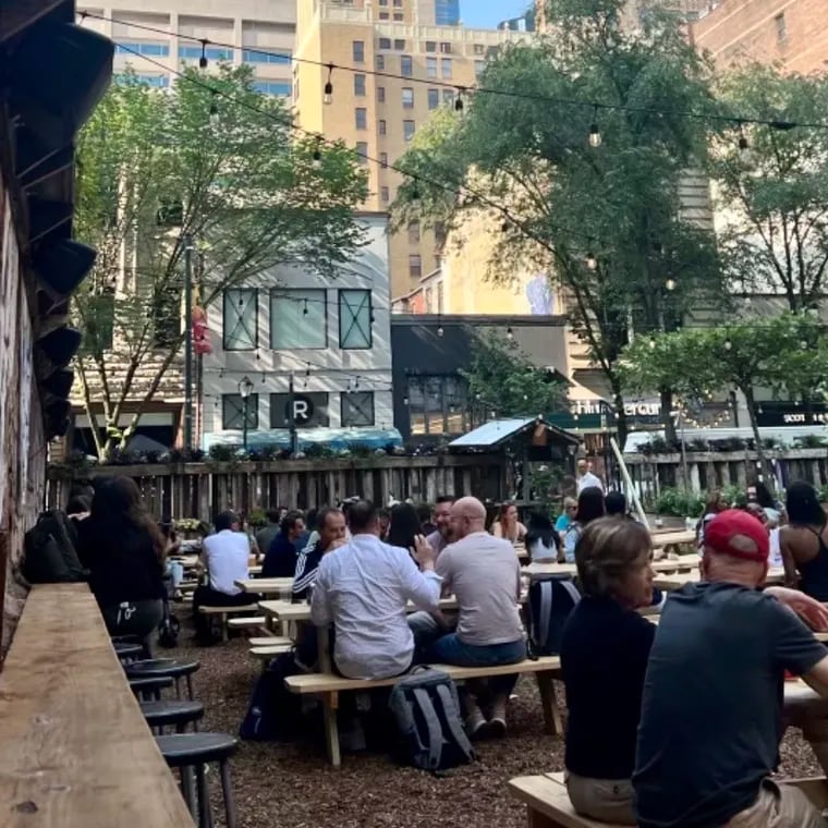 Walnut Garden, 1706-10 Walnut St., is a beer garden on the future site of a high-rise near Rittenhouse Square.