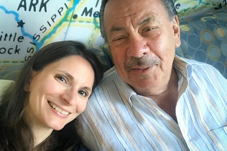 Mr. Pompilio posed for lots of photos with daughter Tricia. He also followed New York sports, had a successful real estate career, and loved family poker tournaments and trips to Wildwood.