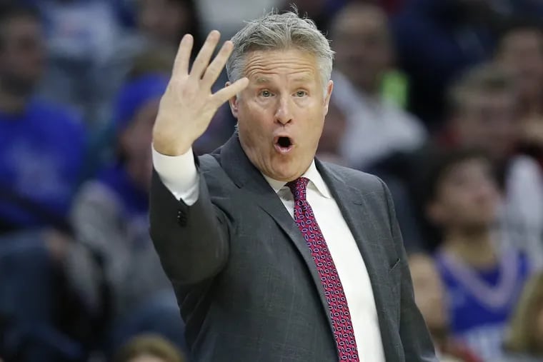 Brett Brown is signaling four, but he really wants the Eastern Conference’s No. 3 seed.