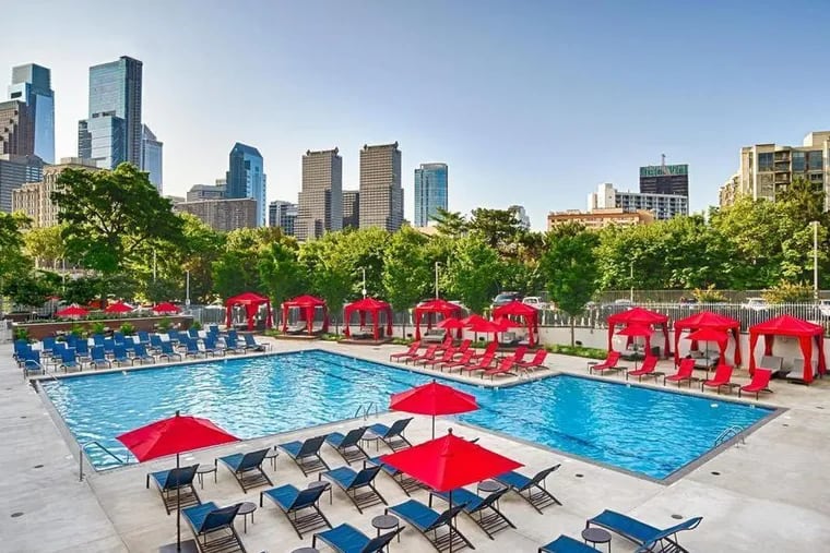 The pool at Park Towne Place in Philadelphia.