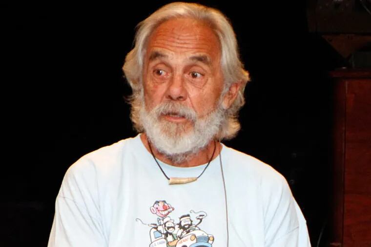 Legendary comedy duo Cheech and Chong performed at the Chastain Park Amphitheatre on Friday, August 23, 2013 in Atlanta. Tommy Chong, seen here, recently took in some legal marijuana in Colorado. (Photo by Dan Harr/Invision/AP)