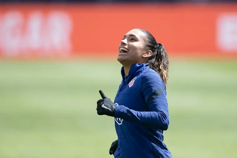 Catarina Macario has returned to the U.S. women's soccer team for the first time in two years. Her last game for her country was at Subaru Park on April 12, 2022.