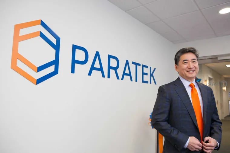 Paratek Pharmaceuticals&#039; president and chief operating officer Evan Loh. The antibiotics developer, Paratek, opened a 19,000 square foot office in King of Prussia.