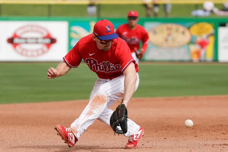 Phillies infielder Phil Gosselin is expected to be added to the roster in time for Friday's game.