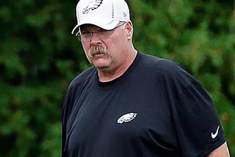 "8-8 itself isn't good enough. None of us are shooting for 8-8," Andy Reid said. (Matt Slocum/AP)