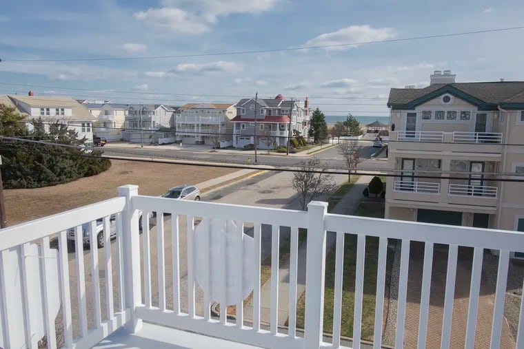 A view from the porch of a home in Ocean City. A new tax on short-term rentals in New Jersey is worrying Jersey Shore homeowners who do not use real estate brokers to facilitate summer rentals.