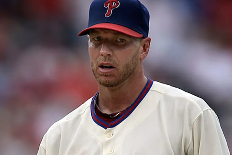 Roy Halladay said his recent workload had nothing to do with his struggles Sunday. (David Maialetti/Staff Photographer)