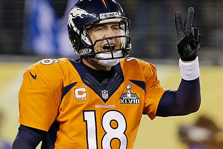 Broncos quarterback Peyton Manning. (Julio Cortez/AP)