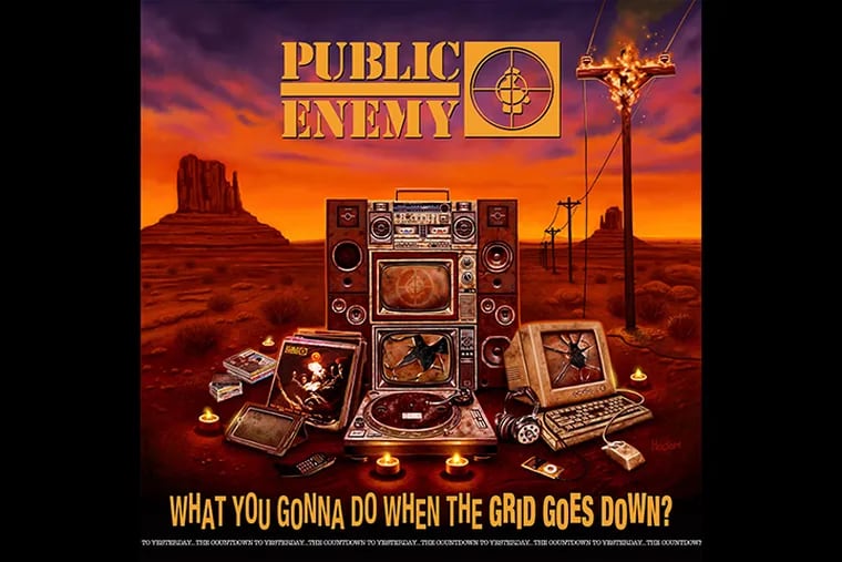 The cover to Public Enemy's album "What You Gonna Do When The  Grid Goes Down?"