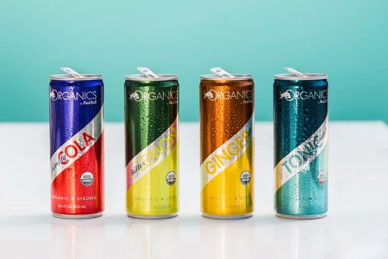 Red Bull Organics soda.