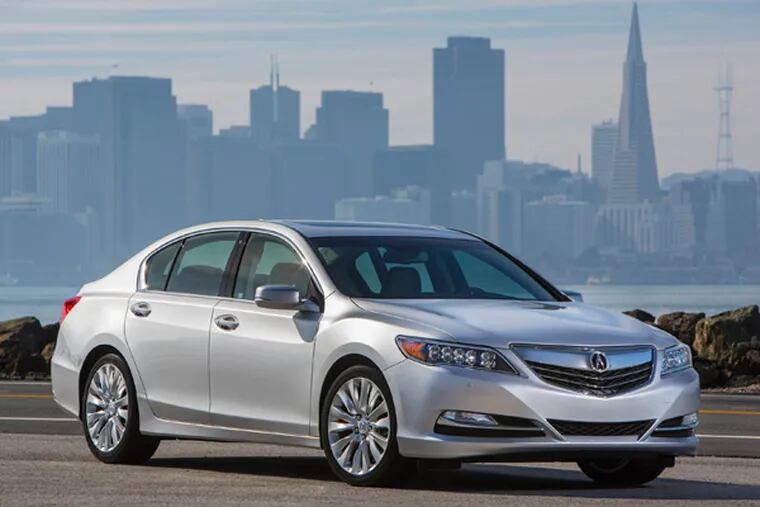 The 2014 Acura RLX is more powerful and more fuel efficient than its predecessor, the RL. (Honda/Acura/MCT)
