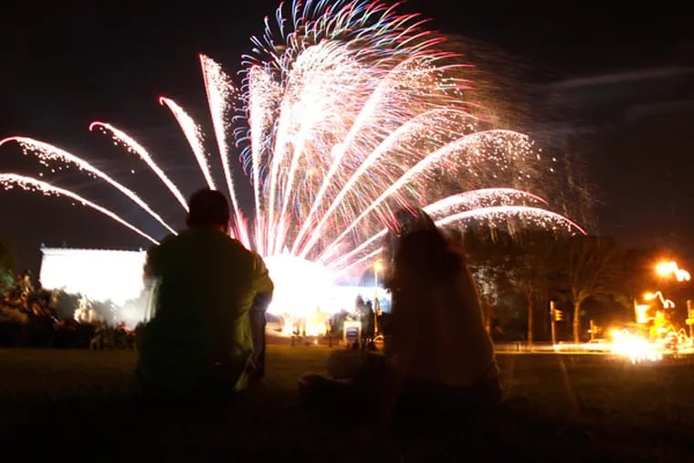 Fireworks displays abound in the region in the run-up to the Fourth of July.