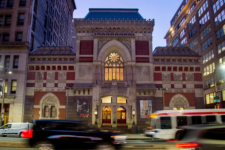 The Pennsylvania Academy of the Fine Arts building at 118 North Broad Street.