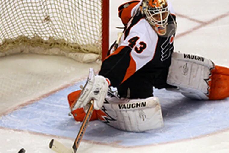 Goalie Martin Biron is looking forward to the first playoff action of his career.