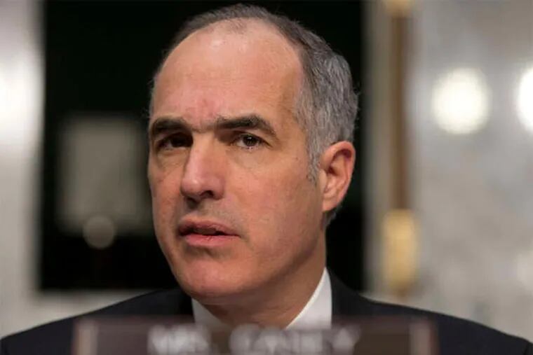U.S. Sen. Bob Casey (D., Pa.) said large-scale tax reform would likely wait until after the 2014 election. (Evan Vucci / AP)