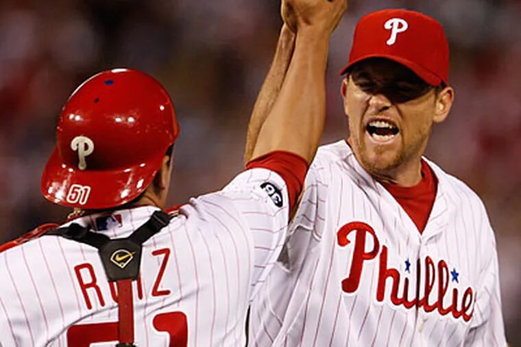 The Phillies are four games up in the National League East with 11 left to play. (Ron Cortes/Staff Photographer)
