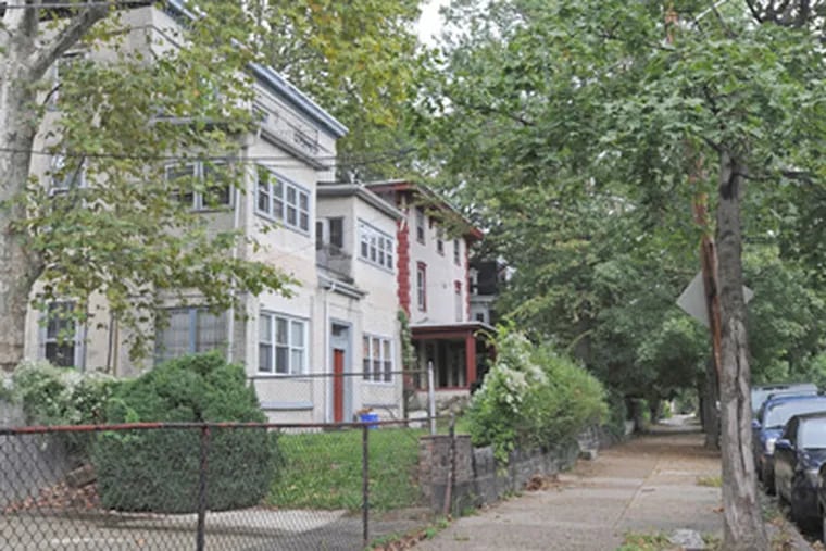 A home invasion happened here on the 3500 block of Baring Street in Philadelphia. (April Saul / Staff Photographer)
