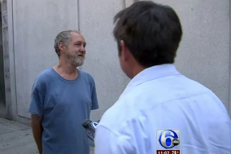 George Creamer, a homeless man, had an altercation with a member of Mayor Nutter’s security detail. Creamer said he was concerned about the homeless on the Parkway when the pope visits. (6ABC)