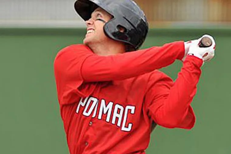 Lenny Dykstra's son, Cutter, currently plays for the Nationals single-A affiliate. (Photo from the Potomac Nationals)