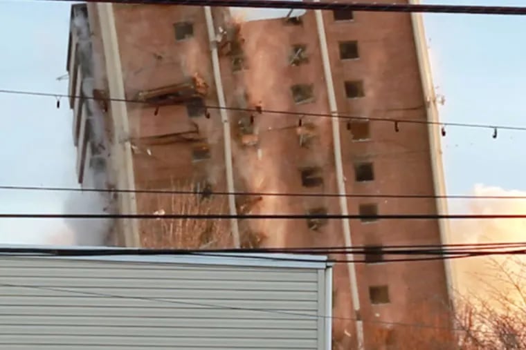 Blumberg towers come tumbling down, raising memories of horror and home