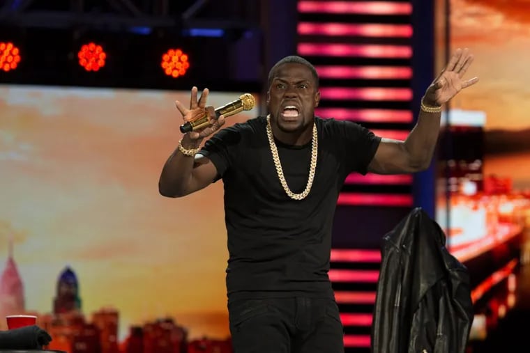 Kevin Hart in ‘Kevin Hart: What Now?’ He brings his Irresponsible Tour to Atlantic City this weekend.