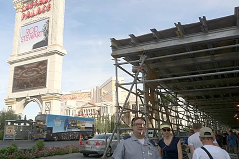 Construction is underway on the Linq, a $550 million retail and entertainment complex. It's the type of non-gaming attraction that could give a boost to Atlantic City. (Suzette Parmley)