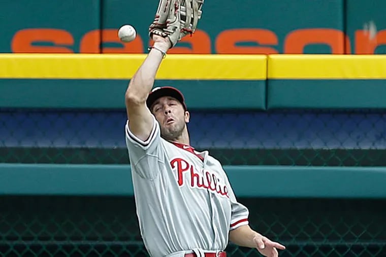 Phillies left fielder Steve Susdorf. (Carlos Osorio/AP)