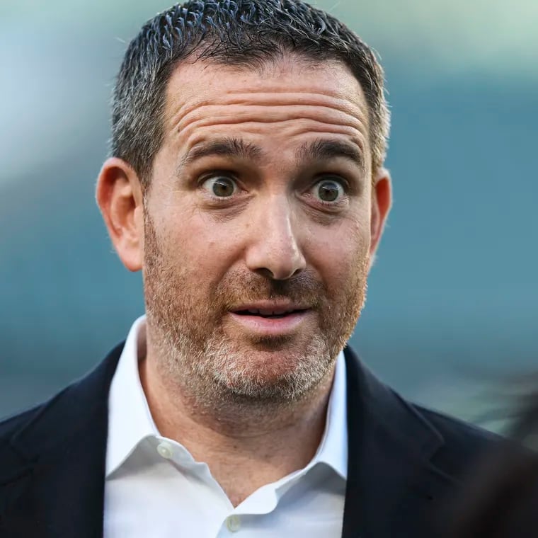 Eagles general manager Howie Roseman before a game against the Minnesota Vikings on Sept. 14.