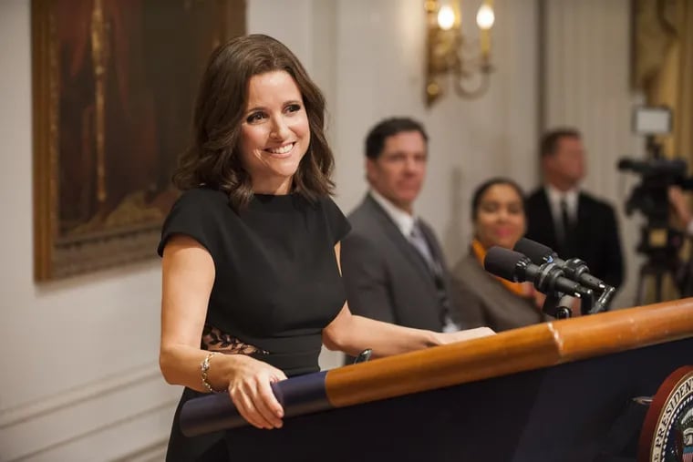 Julia Louis-Dreyfus in &quot;Veep.&quot;  she could set a new record if she wins a sixth consecutive Emmy  on Sunday for lead  actress in a comedy
