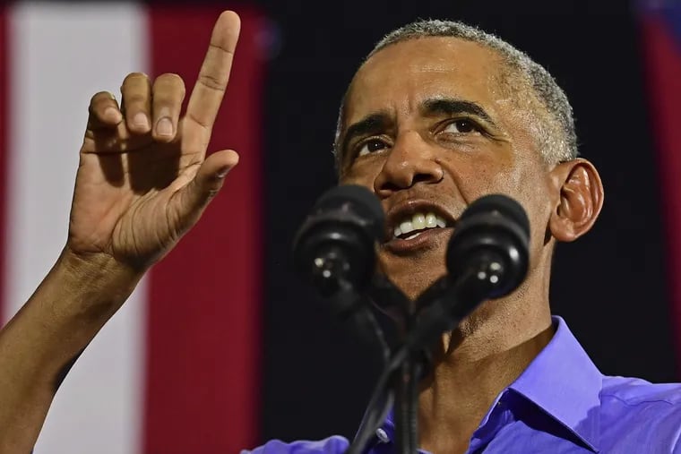 Former President Barack Obama will headline a rally with Pennsylvania Sen. Bob Casey and Gov. Wolf in Philadelphia Sept. 21. He campaigned for Ohio gubernatorial candidate Richard Cordray in Cleveland on Sept. 13.