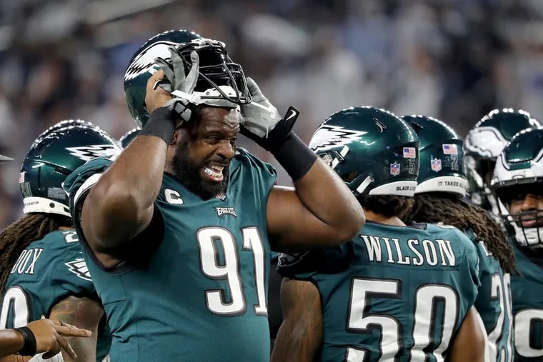 Fletcher Cox is still an Eagle despite the team's efforts to trade him before Tuesday's deadline.