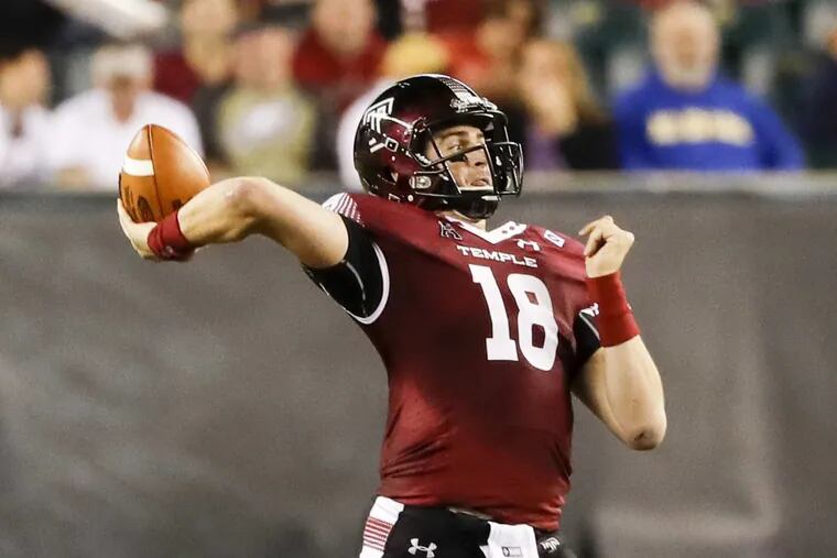 Temple Owls quarterback Nutile is known as one of the hardest workers on the team, somebody who watches film until he is bleary-eyed.