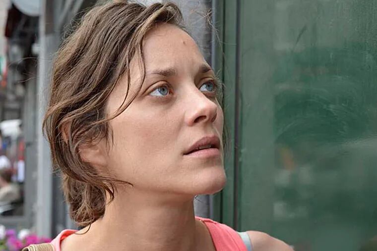 Marion Cotillard is Sandra, a laid-off factory worker trying to save her job, in &quot;Two Days, One Night.&quot; (CHRISTINE PLENUS)