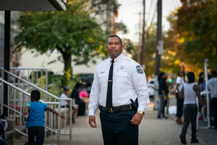 Philadelphia Police Captain Nashid Akil, shown here at the 22nd District in Philadelphia.