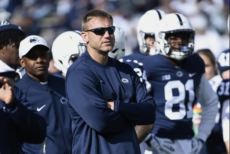 Penn State offensive coordinator Ricky Rahne says, "I hold myself to a high standard."