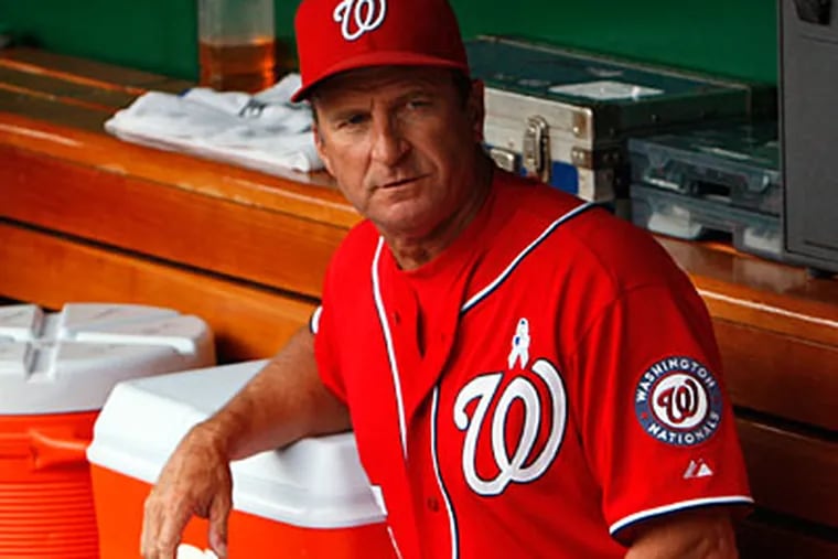 Washington Nationals manager Jim Riggleman resigned Thursday after the team won 11 of its last 12 games. (Ann Heisenfelt/AP file photo)