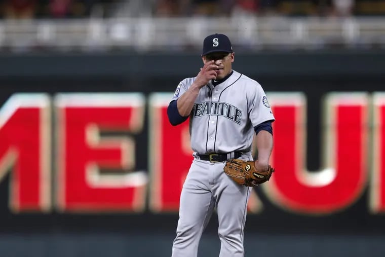Seattle Mariners catcher Carlos Ruiz, a former Philadelphia Phillies fan favorite, was called to pitch in the eighth inning of Tuesday night’s baseball game against the Minnesota Twins at Target Field.