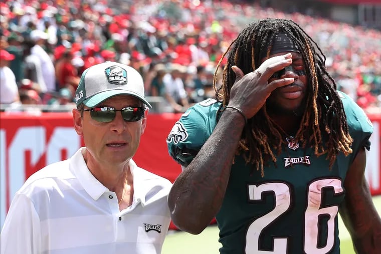 Jay Ajayi and the Eagles couldn't finish a late comeback against the Buccaneers in Tampa.