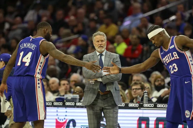 Even though the 76ers are facing teams in their upcoming two-game road trip that entered Friday a combined 27 games under .500, coach Brett Brown isn’t ready to take his foot off the gas just yet in terms of giving players some time off.