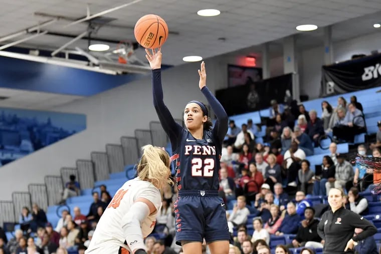 Penn's Mataya Gayle had a huge game against Princeton, but the Quakers fell narrowly in the end.