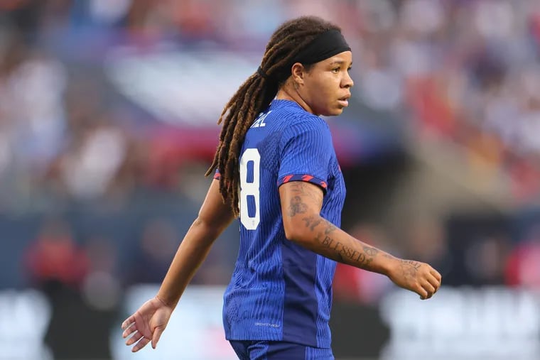 U.S. women's soccer team rising star Mia Fishel is out of the Gold Cup and this summer's Olympics because of a torn ACL.